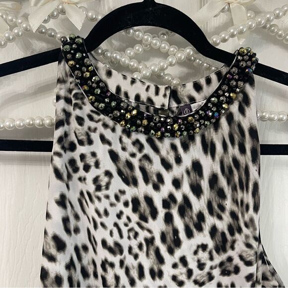 Jennifer Lopez Rhinestone Leopard Halter Top - Picture 9 of 9